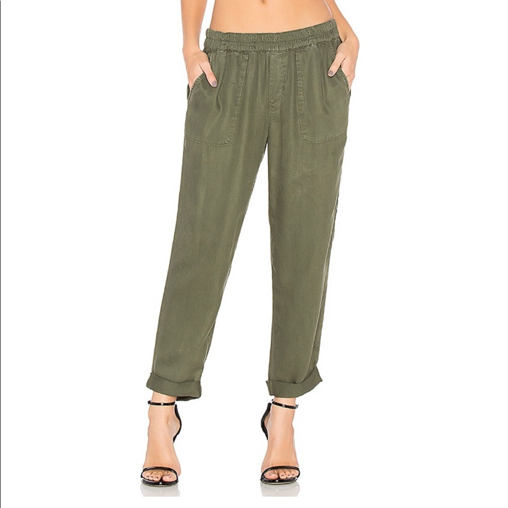 Nwt joie soft olive green jogger cuffed pants xs